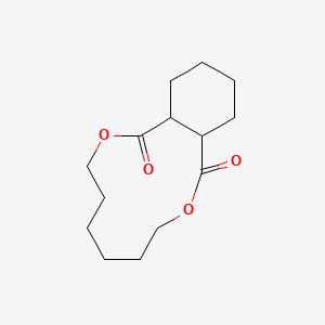 molecular formula C14H22O4 B14316752 Dodecahydro-2,9-benzodioxacyclododecine-1,10-dione CAS No. 113591-61-0