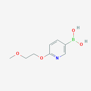 molecular formula C8H12BNO4 B1431677 (6-(2-Methoxyethoxy)pyridin-3-yl)boronic acid CAS No. 1282378-03-3