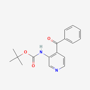 molecular formula C17H18N2O3 B14316772 tert-butyl N-(4-benzoylpyridin-3-yl)carbamate CAS No. 112175-40-3