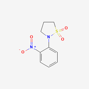 molecular formula C9H10N2O4S B1431679 N-(2-Nitrophenyl)-1,3-propanesultam CAS No. 1373232-34-8