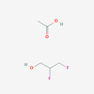 molecular formula C5H10F2O3 B14316799 Acetic acid;2,3-difluoropropan-1-ol CAS No. 112753-65-8