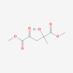 molecular formula C8H12O6 B14316809 Dimethyl 2-hydroxy-2-methyl-4-oxopentanedioate CAS No. 113548-35-9