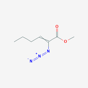 molecular formula C7H11N3O2 B14316822 Methyl 2-azidohex-2-enoate CAS No. 112303-96-5
