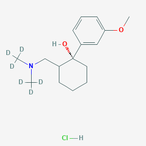molecular formula C16H26ClNO2 B1431683 盐酸曲马多-d6 CAS No. 1189374-50-2