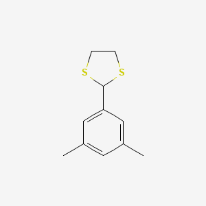 molecular formula C11H14S2 B14316876 2-(3,5-Dimethylphenyl)-1,3-dithiolane CAS No. 113509-20-9