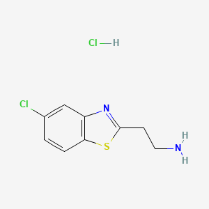 2-(5-Chloro-1,3-benzothiazol-2-yl)ethan-1-amine hydrochloride