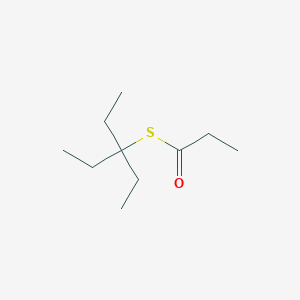 molecular formula C10H20OS B14316935 S-(3-Ethylpentan-3-yl) propanethioate CAS No. 105401-04-5