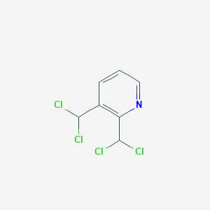 molecular formula C7H5Cl4N B14316936 2,3-Bis(dichloromethyl)pyridine CAS No. 113075-26-6