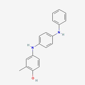 molecular formula C19H18N2O B14316958 4-(4-Anilinoanilino)-2-methylphenol CAS No. 112096-09-0
