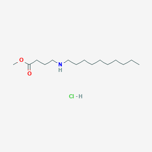 molecular formula C15H32ClNO2 B1431696 Methyl 4-(decylamino)butanoate hydrochloride CAS No. 1376308-35-8