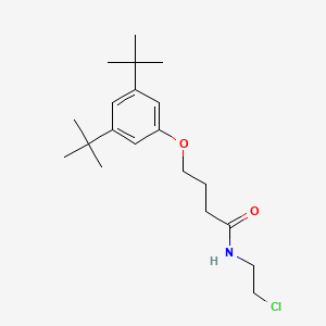 molecular formula C20H32ClNO2 B14316961 N-(2-Chloroethyl)-4-(3,5-DI-tert-butylphenoxy)butanamide CAS No. 106854-95-9