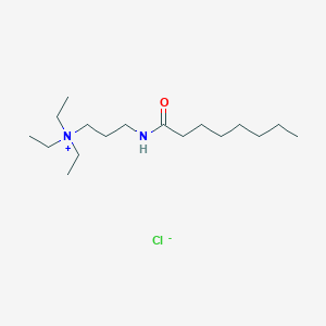 molecular formula C17H37ClN2O B14316963 N,N,N-Triethyl-3-(octanoylamino)propan-1-aminium chloride CAS No. 113576-11-7