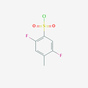 molecular formula C7H5ClF2O2S B1431699 2,5-Difluoro-4-methylbenzene-1-sulfonyl chloride CAS No. 1394040-05-1
