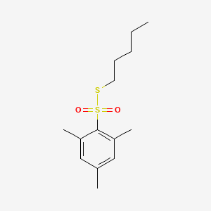 molecular formula C14H22O2S2 B14317036 S-Pentyl 2,4,6-trimethylbenzene-1-sulfonothioate CAS No. 111708-96-4