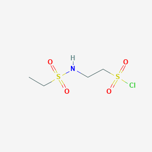 molecular formula C4H10ClNO4S2 B1431704 2-Ethanesulfonamidoethane-1-sulfonyl chloride CAS No. 1384428-02-7