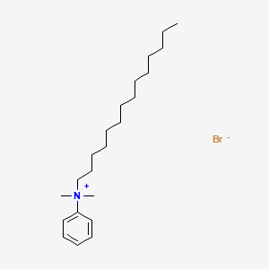 molecular formula C22H40BrN B14317044 N,N-Dimethyl-N-tetradecylanilinium bromide CAS No. 110072-50-9