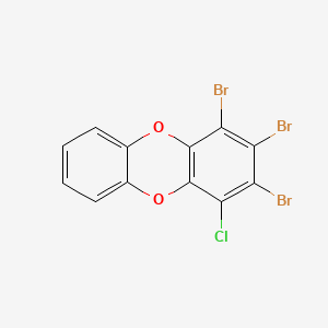 molecular formula C12H4Br3ClO2 B14317059 Dibenzo(b,e)(1,4)dioxin, tribromochloro- CAS No. 107227-73-6