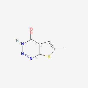 molecular formula C6H5N3OS B1431706 6-methyl-1H,4H-thieno[2,3-d][1,2,3]triazin-4-one CAS No. 38359-84-1