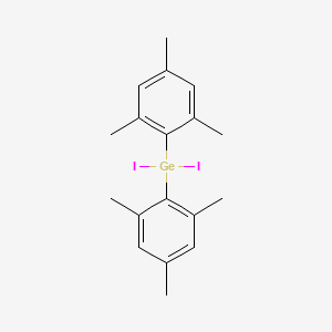 molecular formula C18H22GeI2 B14317065 Diiodobis(2,4,6-trimethylphenyl)germane CAS No. 106092-58-4