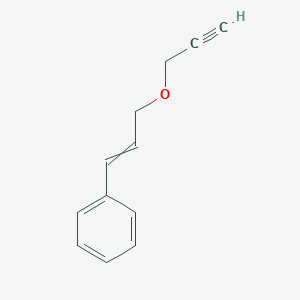 molecular formula C12H12O B14317067 Benzene, [3-(2-propynyloxy)-1-propenyl]- CAS No. 110966-13-7