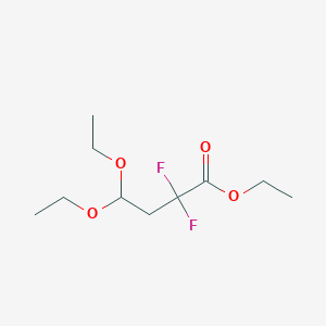molecular formula C10H18F2O4 B1431707 Ethyl 4,4-diethoxy-2,2-difluorobutanoate CAS No. 1384429-99-5