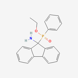 molecular formula C21H20NO2P B14317090 Ethyl (9-amino-9H-fluoren-9-yl)phenylphosphinate CAS No. 112305-74-5