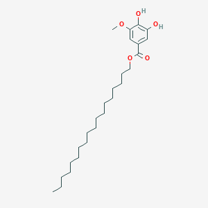 molecular formula C26H44O5 B14317106 Octadecyl 3,4-dihydroxy-5-methoxybenzoate CAS No. 110301-05-8