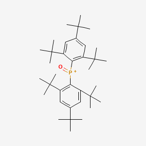 molecular formula C36H58OP+ B14317127 Oxobis(2,4,6-tri-tert-butylphenyl)phosphanium CAS No. 105563-33-5