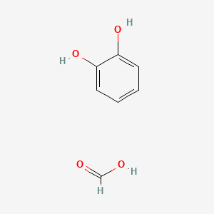 molecular formula C7H8O4 B14317155 Benzene-1,2-diol;formic acid CAS No. 110851-12-2