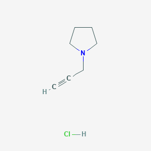 molecular formula C7H12ClN B1431717 1-(Prop-2-yn-1-yl)pyrrolidine hydrochloride CAS No. 89775-13-3