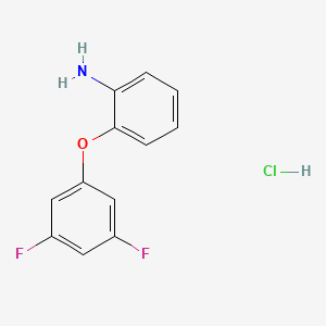molecular formula C12H10ClF2NO B1431720 2-(3,5-Difluorophenoxy)aniline hydrochloride CAS No. 1394040-16-4