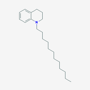 molecular formula C21H35N B14317249 1-Dodecyl-1,2,3,4-tetrahydroquinoline CAS No. 110259-96-6