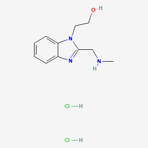 2-{2-[(methylamino)methyl]-1H-1,3-benzodiazol-1-yl}ethan-1-ol dihydrochloride