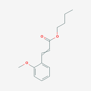 molecular formula C14H18O3 B14317257 Butyl 3-(2-methoxyphenyl)prop-2-enoate CAS No. 108011-68-3