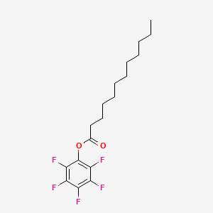 molecular formula C18H23F5O2 B14317269 Dodecanoic acid, pentafluorophenyl ester CAS No. 109345-51-9