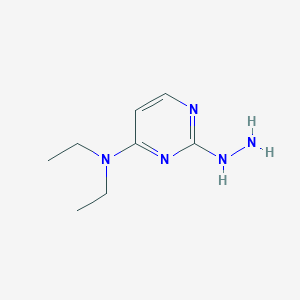 molecular formula C8H15N5 B1431727 N,N-diethyl-2-hydrazinylpyrimidin-4-amine CAS No. 1211430-85-1