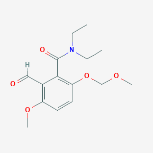 molecular formula C15H21NO5 B14317288 N,N-Diethyl-2-formyl-3-methoxy-6-(methoxymethoxy)benzamide CAS No. 108859-73-0