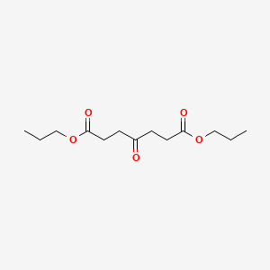 molecular formula C13H22O5 B14317306 Dipropyl 4-oxoheptanedioate CAS No. 111044-06-5