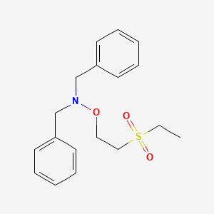 molecular formula C18H23NO3S B14317362 N-Benzyl-N-[2-(ethanesulfonyl)ethoxy]-1-phenylmethanamine CAS No. 111965-53-8