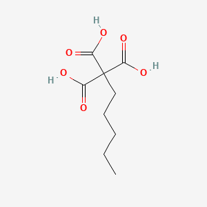 molecular formula C9H14O6 B14317388 Hexane-1,1,1-tricarboxylic acid CAS No. 111324-43-7