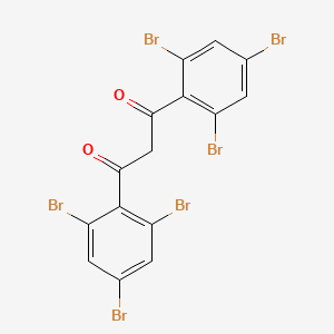 molecular formula C15H6Br6O2 B14317417 1,3-Bis(2,4,6-tribromophenyl)propane-1,3-dione CAS No. 111114-27-3