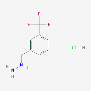 {[3-(Trifluoromethyl)phenyl]methyl}hydrazine hydrochloride