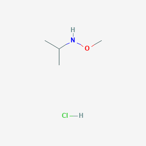 molecular formula C4H12ClNO B1431745 Methoxy(propan-2-yl)amine hydrochloride CAS No. 1421604-16-1