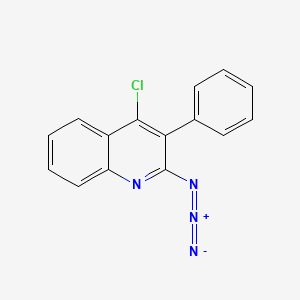molecular formula C15H9ClN4 B14317520 2-Azido-4-chloro-3-phenylquinoline CAS No. 108832-17-3