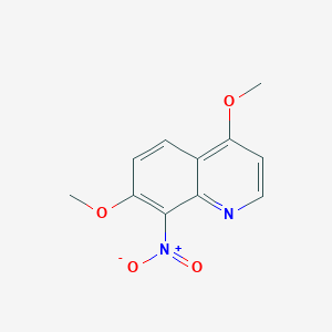 molecular formula C11H10N2O4 B14317528 4,7-Dimethoxy-8-nitroquinoline CAS No. 113124-60-0