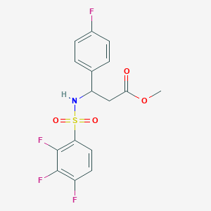 Methyl 3-(4-fluorophenyl)-3-(2,3,4-trifluorobenzenesulfonamido)propanoate