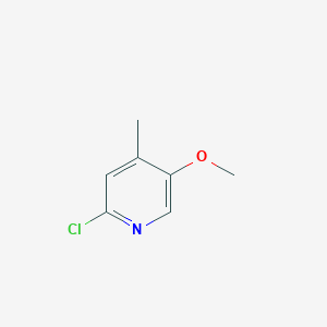 molecular formula C7H8ClNO B1431756 2-Chloro-5-methoxy-4-methylpyridine CAS No. 1227593-77-2