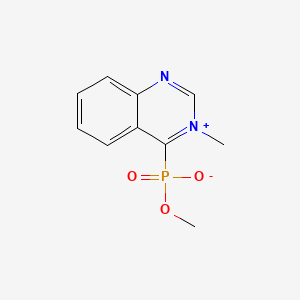 molecular formula C10H11N2O3P B14317560 Cinnolinium, 4-(hydroxymethoxyphosphinyl)-2-methyl-, inner salt CAS No. 109491-24-9