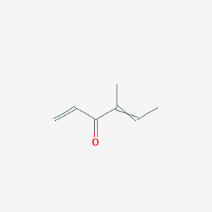 molecular formula C7H10O B14317581 4-Methylhexa-1,4-dien-3-one CAS No. 105645-95-2