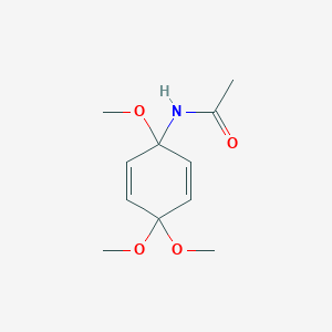 molecular formula C11H17NO4 B14317587 N-(1,4,4-Trimethoxycyclohexa-2,5-dien-1-yl)acetamide CAS No. 106501-75-1